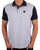 Trojan Ottoman Jacquard Panel Polo Navy