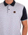 Trojan Ottoman Jacquard Panel Polo Navy