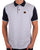 Trojan Ottoman Jacquard Panel Polo Navy