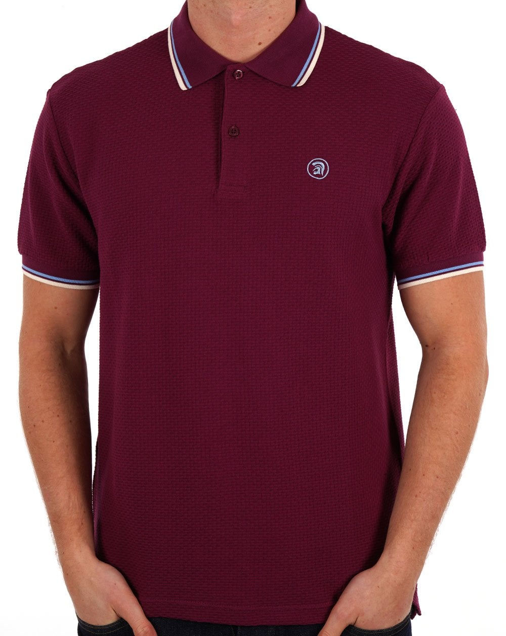 Trojan Strukturiertes Poloshirt Port