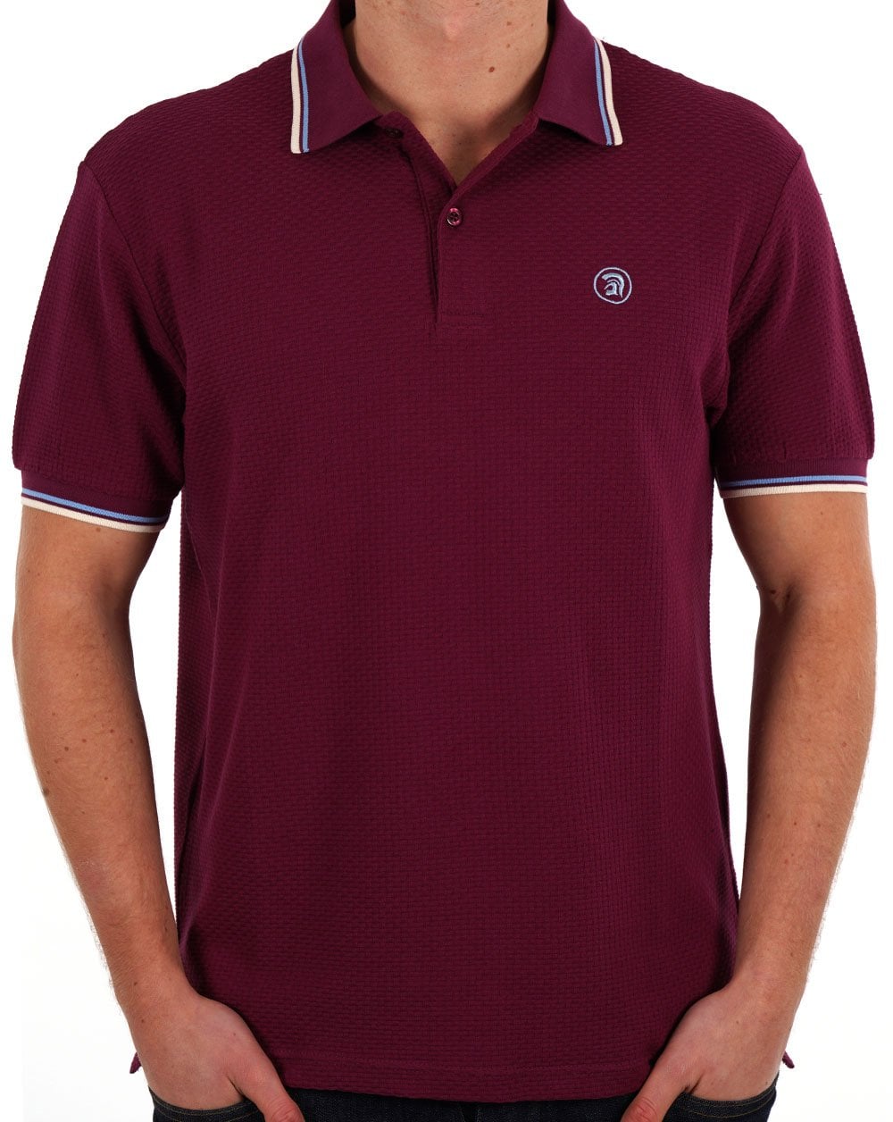 Trojan Strukturiertes Poloshirt Port