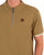 Trojan Houndstooth Zip Polo Camel