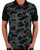 Trojan Camo Panel Pique Polo Shirt Black