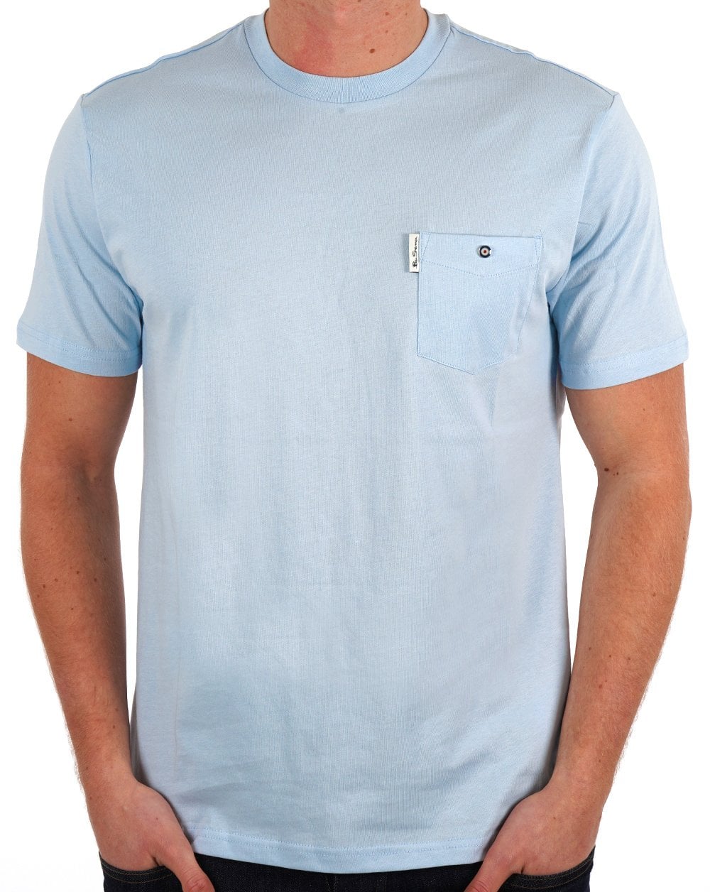 Ben Sherman Pocket T-Shirt Hellblau