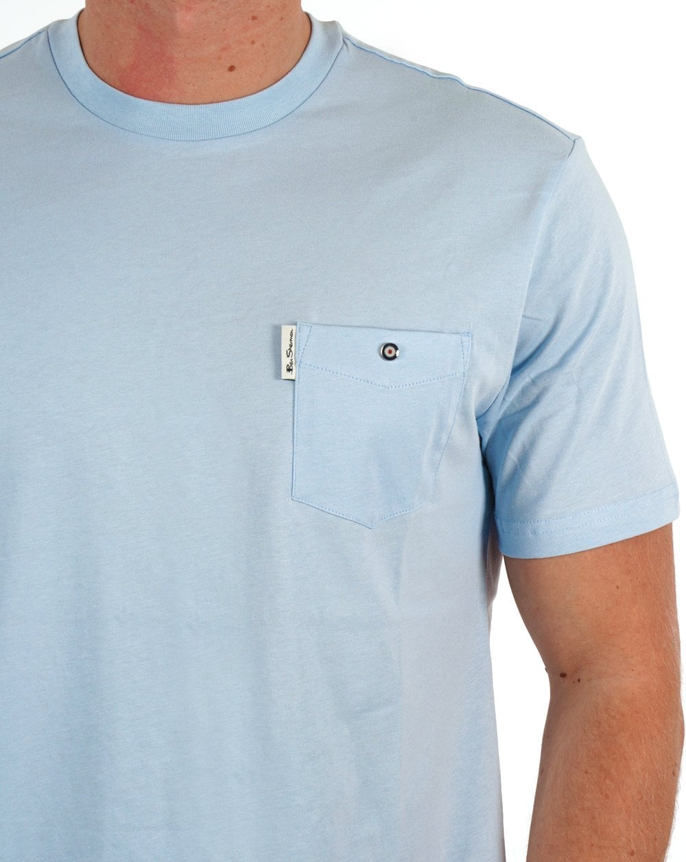 Ben Sherman Pocket T-Shirt Hellblau