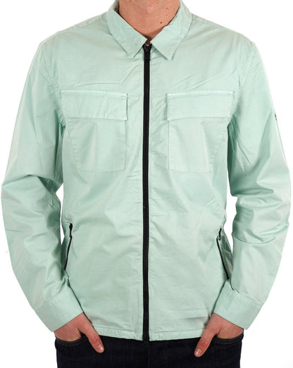 Barbour International Parson Overshirt Grün Feige