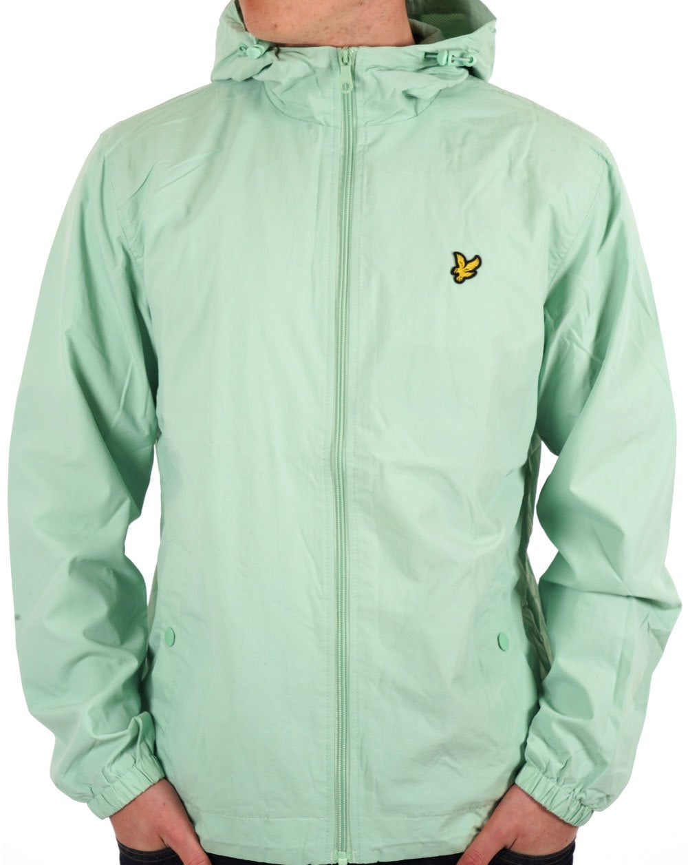 Lyle &amp; Scott – Durchgehende Kapuzenjacke mit Reißverschluss, Pastellgrün