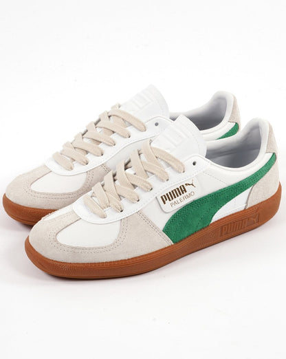 Puma Palermo Ledersneaker Weiß / Grün