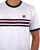 Fila Vintage Chest striped T Shirt White