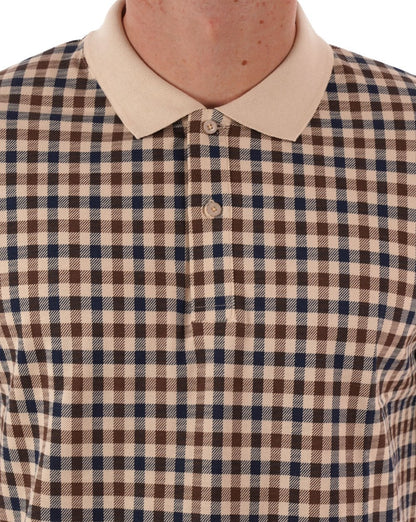 Aquascutum Club Check Polo Beige