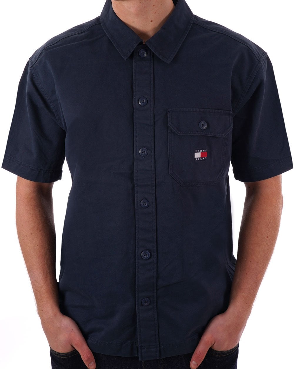 Tommy Jeans Essential SS Shirt Dunkelmarineblau