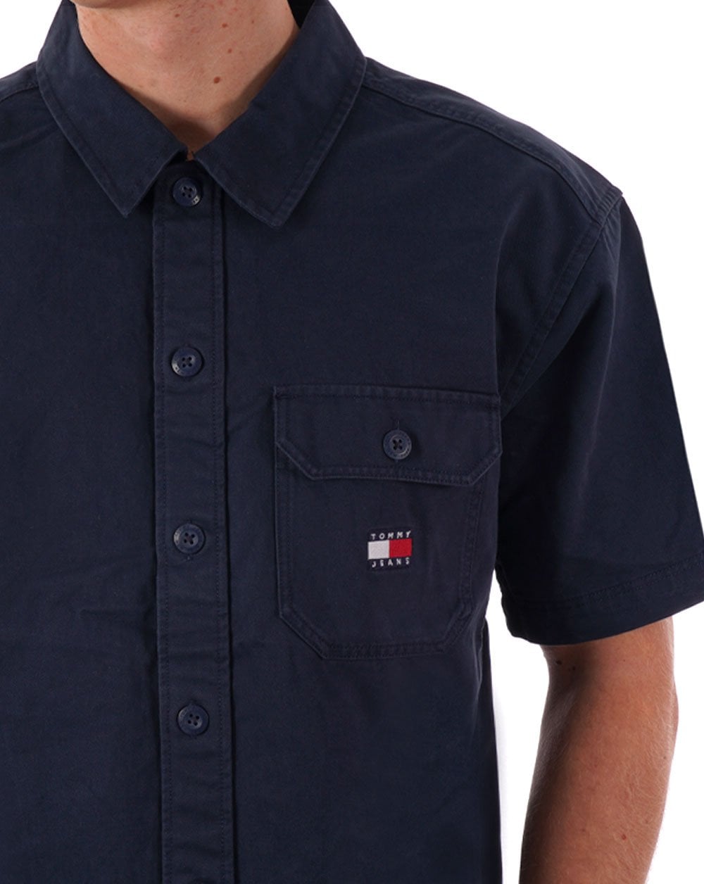 Tommy Jeans Essential SS Shirt Dunkelmarineblau