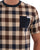 Aquascutum Macro Check T-shirt Navy