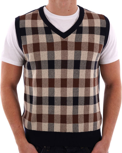 Aquascutum – Tanktop mit Makro-Karomuster