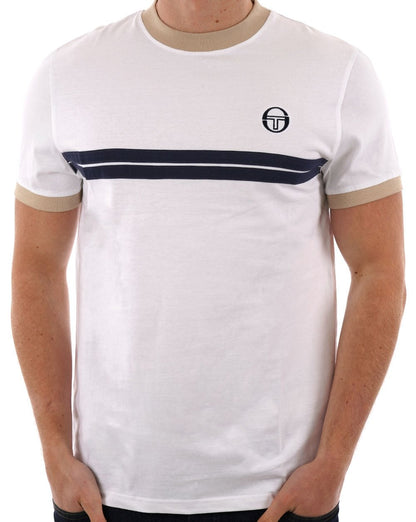 Sergio Tacchini Supermac T-Shirt Weiß/Stein