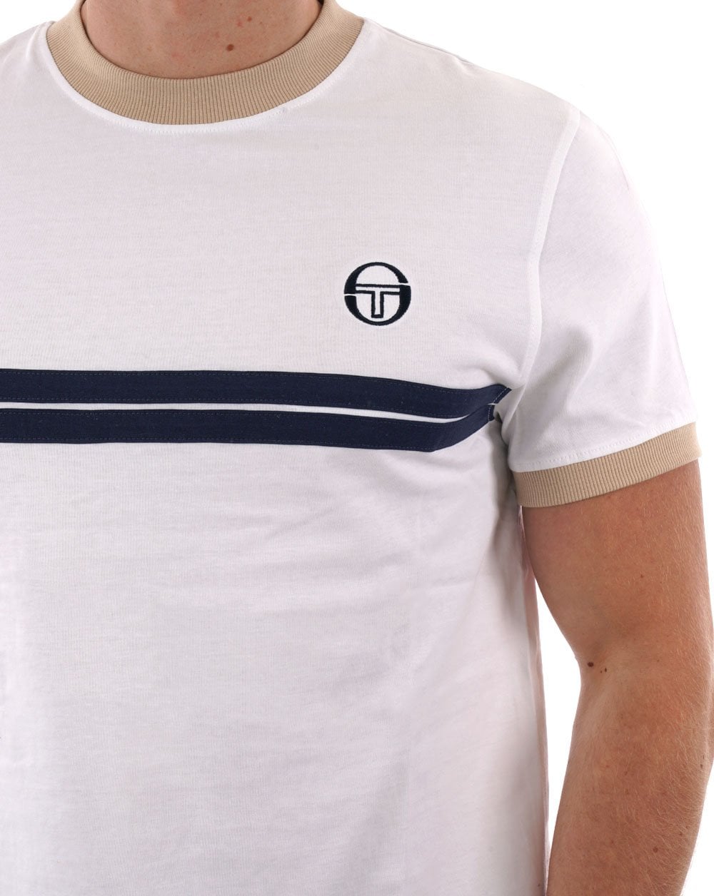 Sergio Tacchini Supermac T-Shirt Weiß/Stein