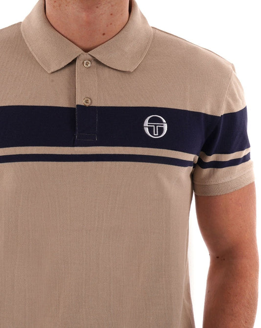 Sergio Tacchini Sergio Tacchini Young Line Poloshirt Stein/Marineblau