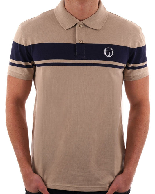 Sergio Tacchini Sergio Tacchini Young Line Poloshirt Stein/Marineblau