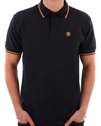 Trojan Twin Tipped Signature Polo Schwarz