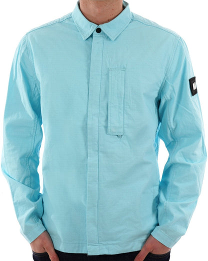 Weekend Offender Porter Overshirt Himmelblau