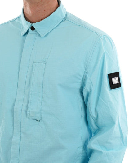 Weekend Offender Porter Overshirt Himmelblau