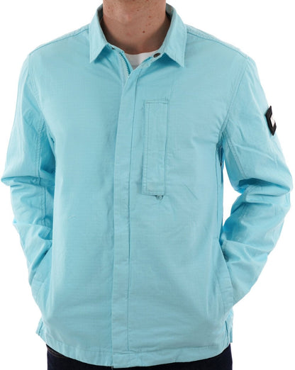 Weekend Offender Porter Overshirt Himmelblau