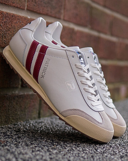 Patrick Vintage Sneakers Off White/Burgund