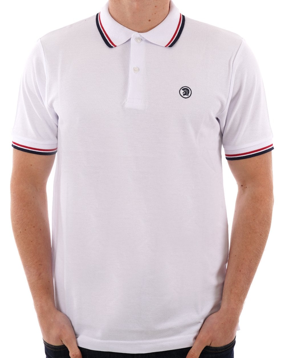 Trojan Twin Tipped Polo Weiß