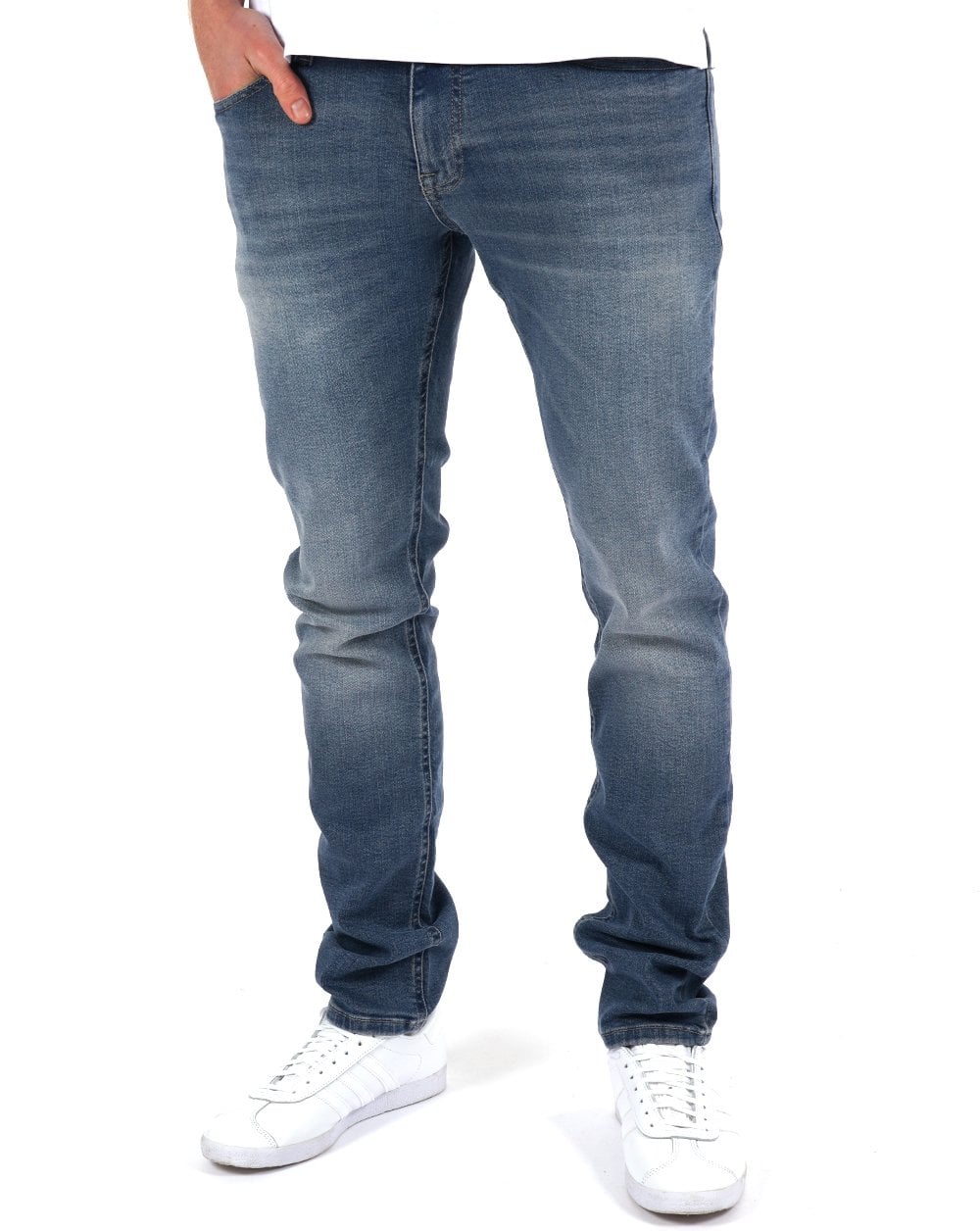 Tommy Jeans Scanton Slim Jeans in dunkler Waschung