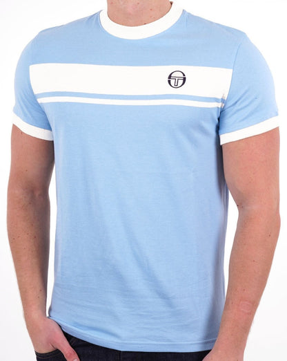 Sergio Tacchini Masters T-Shirt Himmelblau/Weiß