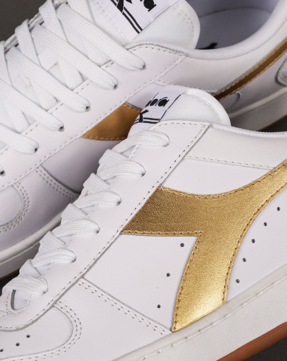 Diadora 80s MB Elite Trainer Weiß/Gold