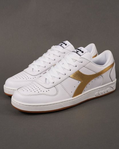 Diadora 80s MB Elite Trainer Weiß/Gold