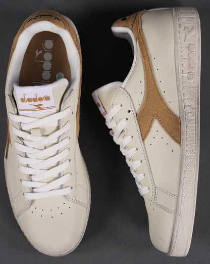 Diadora Game Low Waxed Sneaker Off-White / Soft Gold