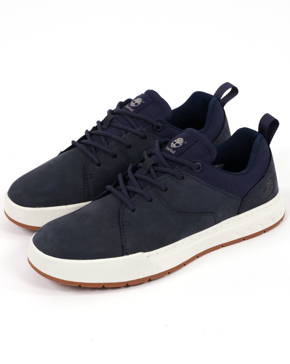 Timberland Maple Grove Oxford-Sneaker in Marineblau mit Nubukleder