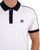 Fila Vintage Retro Piped Polo Shirt White/navy
