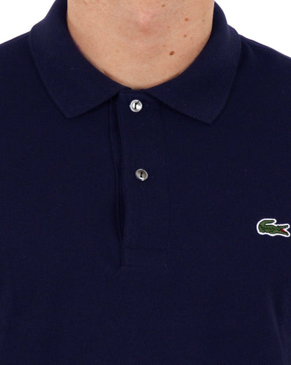 Lacoste Langarm-Poloshirt Marineblau