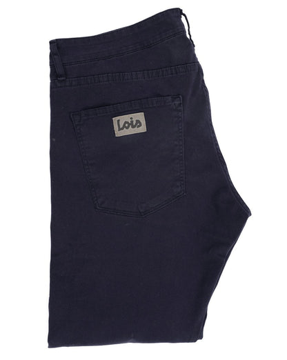 Lois Terrace Baumwoll-5-Pocket-Jeans in Marineblau