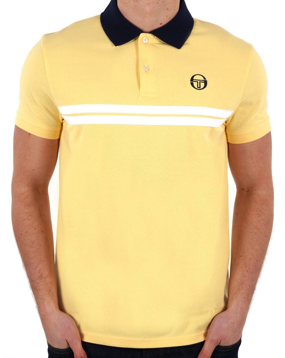 Sergio Tacchini Supermac Poloshirt Gelb/Marineblau