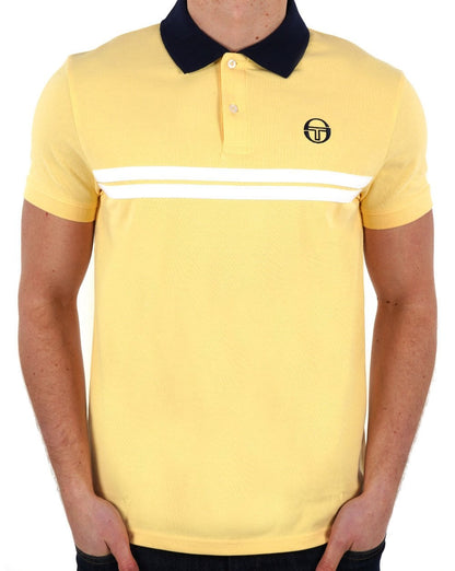Sergio Tacchini Supermac Poloshirt Gelb/Marineblau