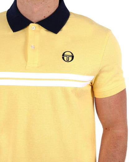 Sergio Tacchini Supermac Poloshirt Gelb/Marineblau