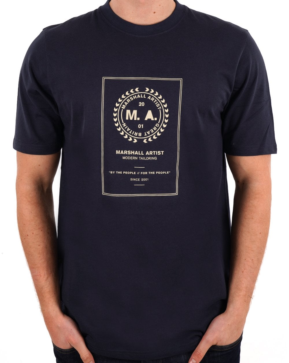 Marshall Artist Cartellino T-Shirt Marineblau