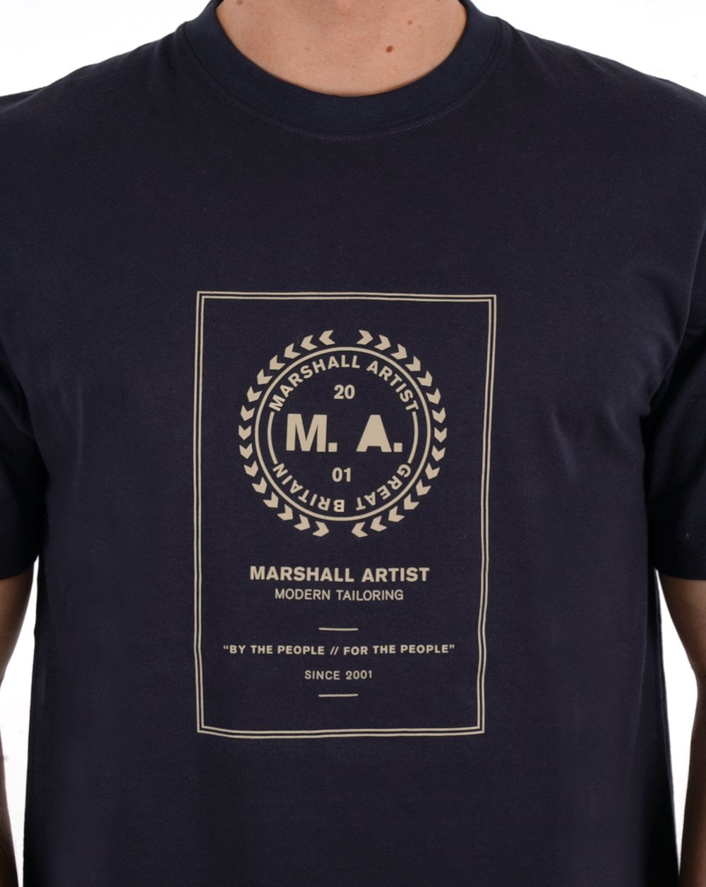 Marshall Artist Cartellino T-Shirt Marineblau