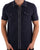 Gabicci Vintage Full Button Knitted Polo Navy