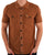 Gabicci Vintage Buckler Knitted Polo Toffee