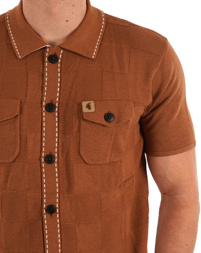 Gabicci Vintage Buckler Strickpolo Toffee