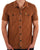 Gabicci Vintage Buckler Knitted Polo Toffee