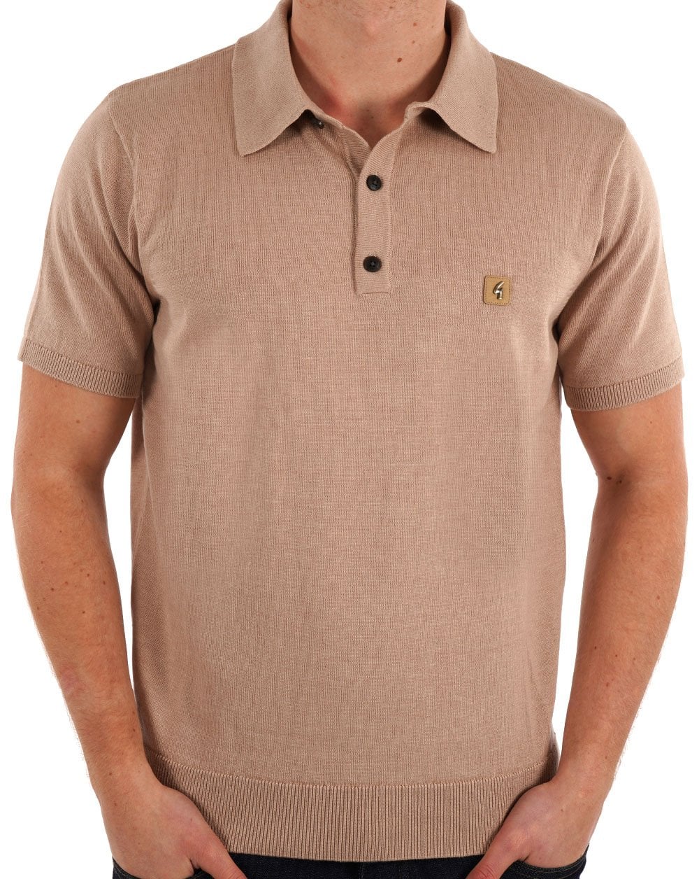 Gabicci Vintage Jackson Strickpolo Hellsand