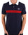Sergio Tacchini Supermac Polo Shirt Navy Blue/Dark Red