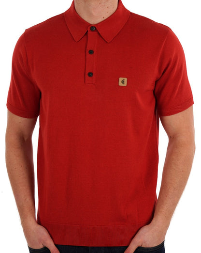 Gabicci Vintage Jackson Strickpolo Salsa Rot