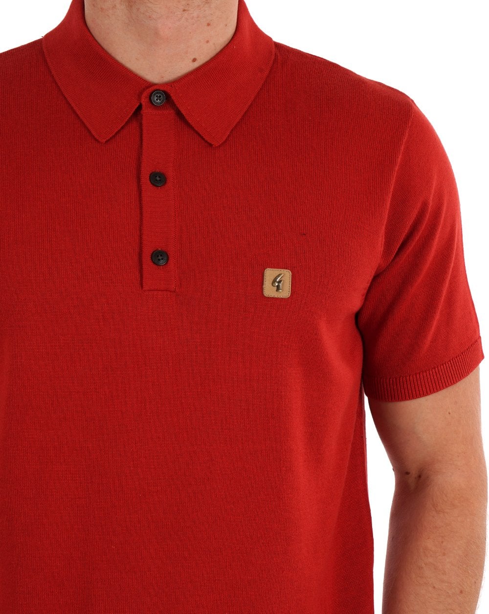 Gabicci Vintage Jackson Strickpolo Salsa Rot